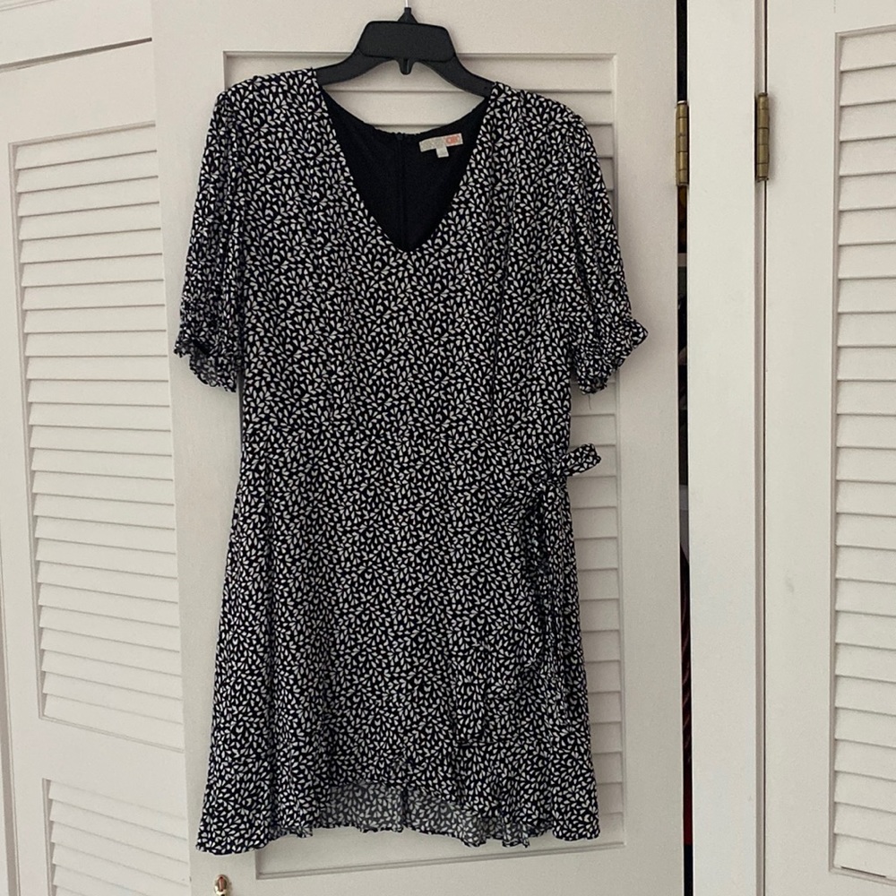 Faux wrap short dress